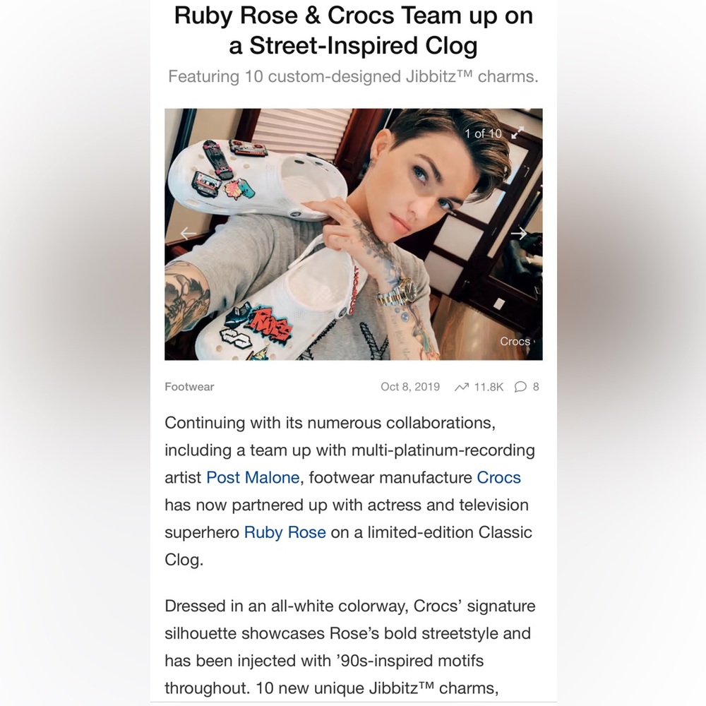 Limited Edition Ruby Rose Crocs - image 4